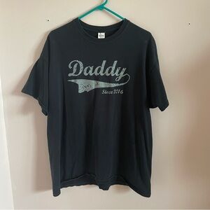 "Daddy" T-Shirt Men’s Size XL Navy Blue 100% Cotton Gildan Short Sleeve